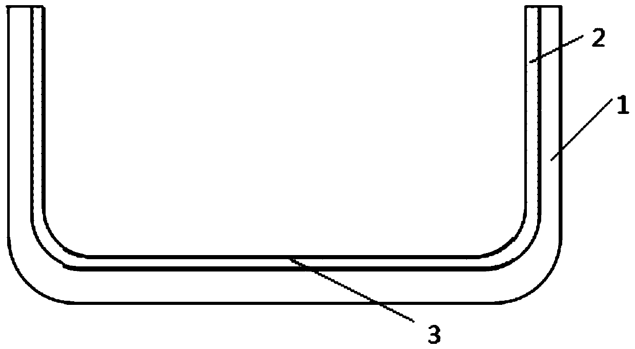 Novel ingot casting crucible sticking film and preparation method thereof