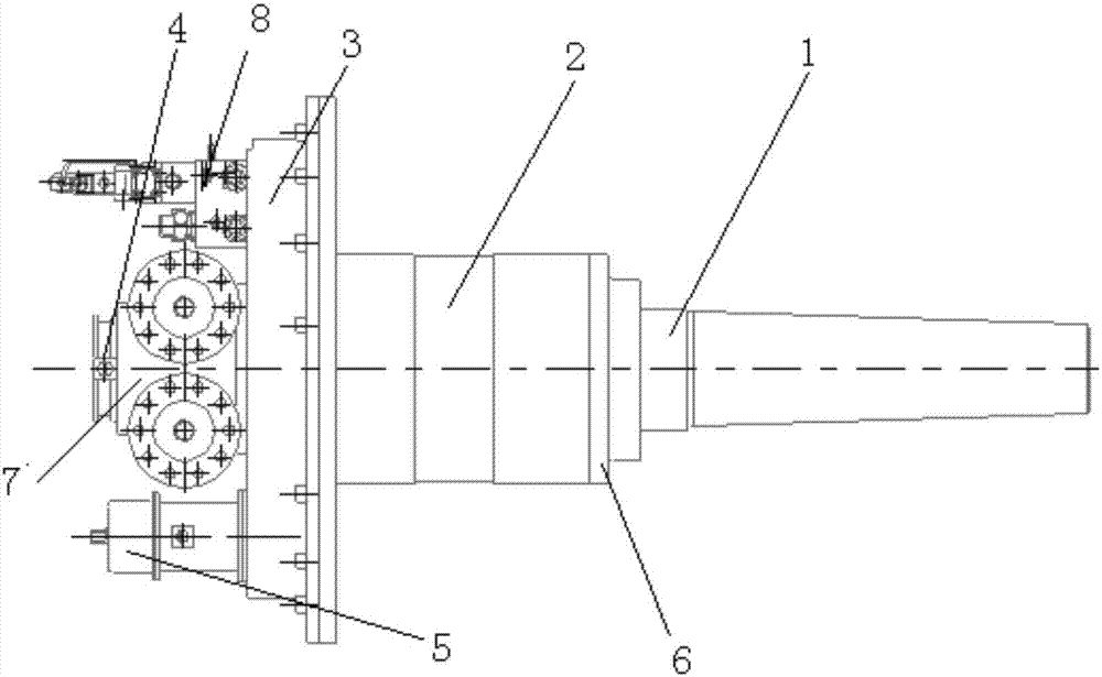 Stabilizing fin execution mechanism capable of realizing large fin rotating angle