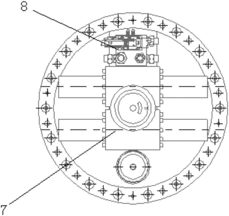 Stabilizing fin execution mechanism capable of realizing large fin rotating angle