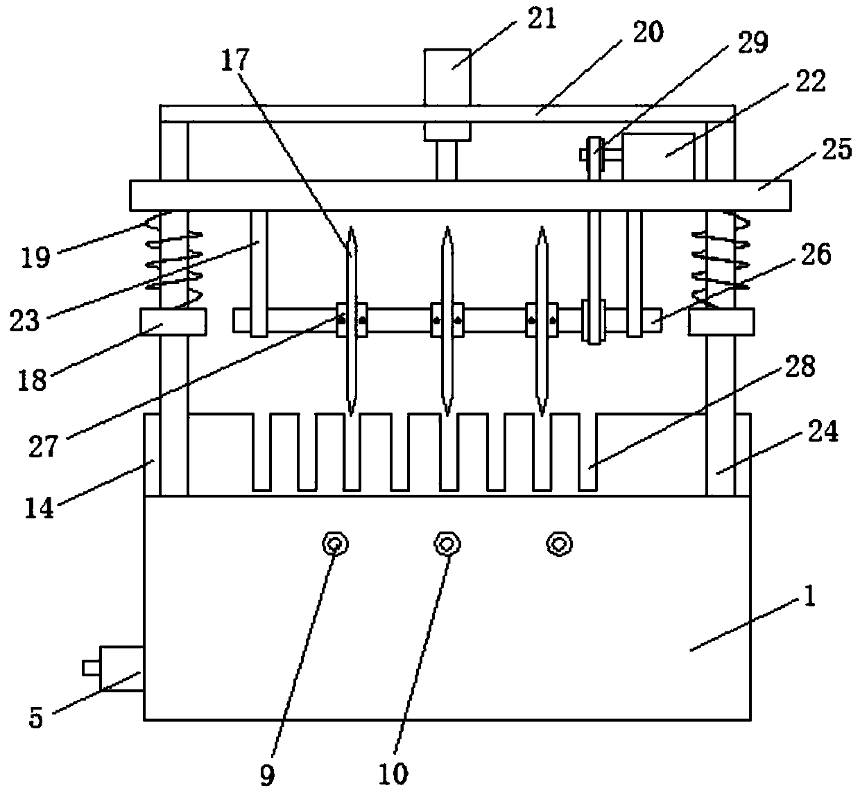 An adjustable high-efficiency cutting device for thermal insulation drainage pipes