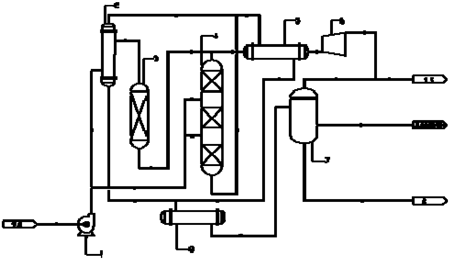 Technological process for synthesizing gasoline from methanol by ...