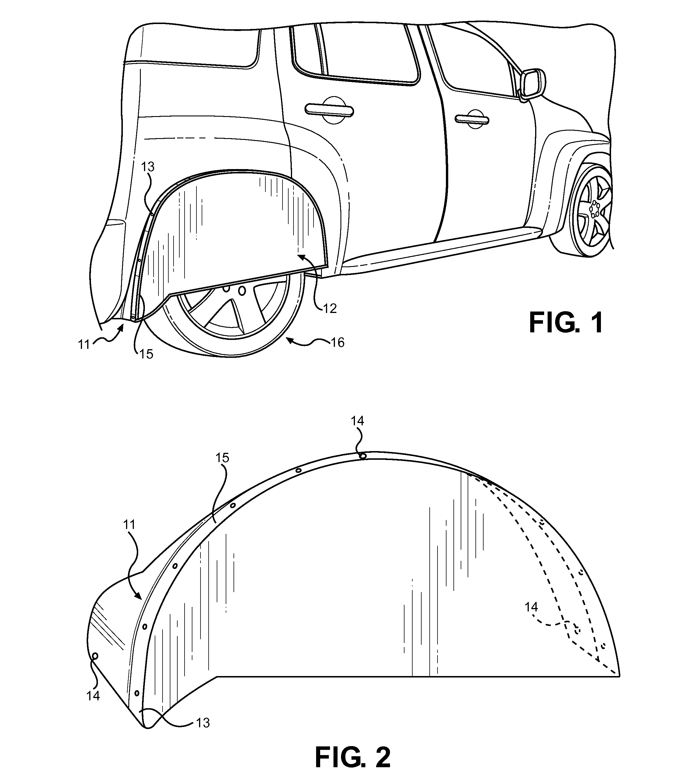 Combination Wheel Skirt Cover and Mud Guard