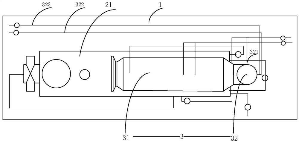 Integrated natural gas production skid-mounted device of condensate oil and gas reservoir single-well gas gathering station