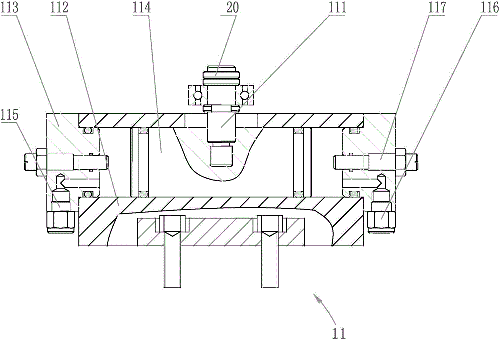 Punch die indexing mechanism of numerical control punch press