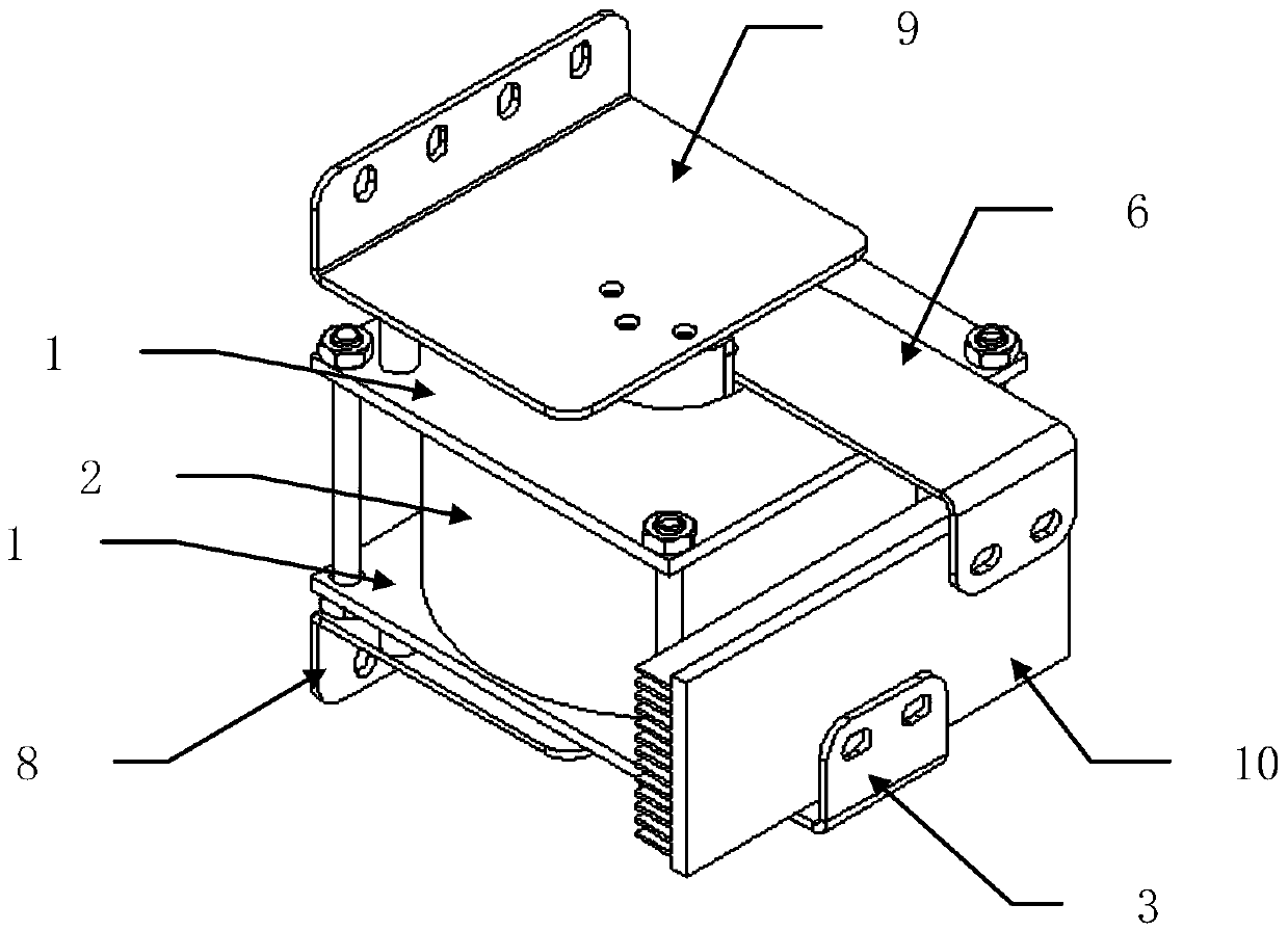 A low-voltage high-current ultra-microcrystalline high-frequency transformer