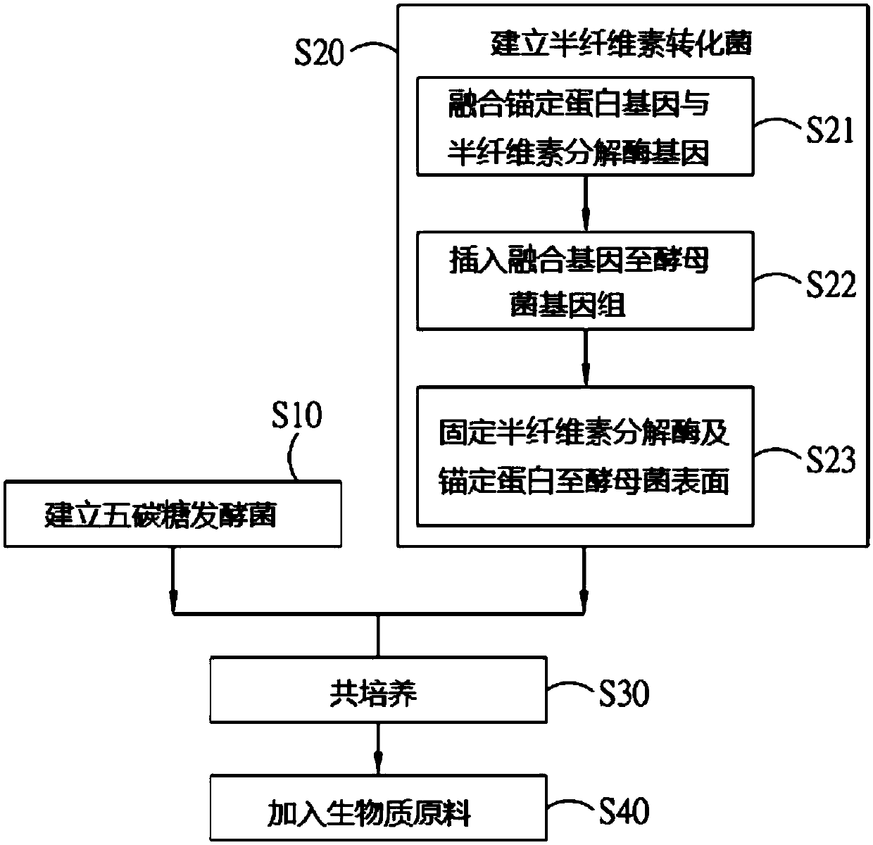 Mixed bacteria system, method for decomposing hemicellulose and method for producing alcohol