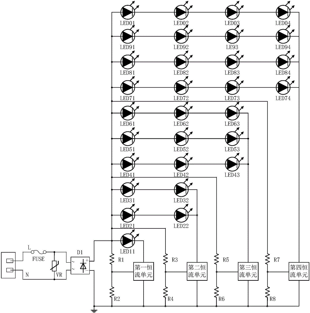 LED light source module