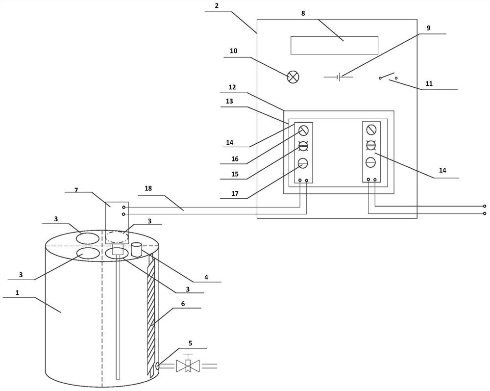 Rapid verification device and method for split type guided wave radar liquid level meter