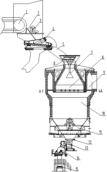 Sintering furnace type cooling device