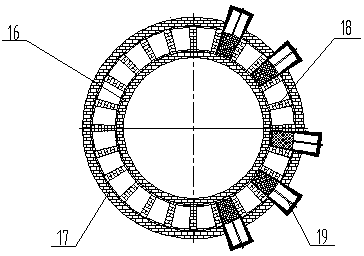 Sintering furnace type cooling device