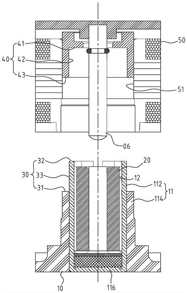 Stator combined structure of cooling fan