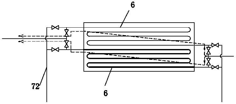 Cooling method and apparatus for gas produced in pyrolysis and desorption of soil