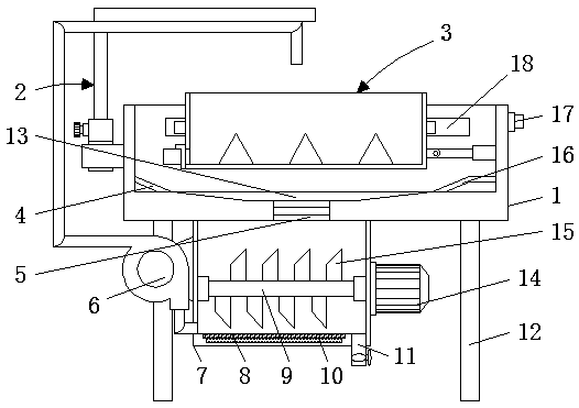 Powder recycling device for powder wrapping device