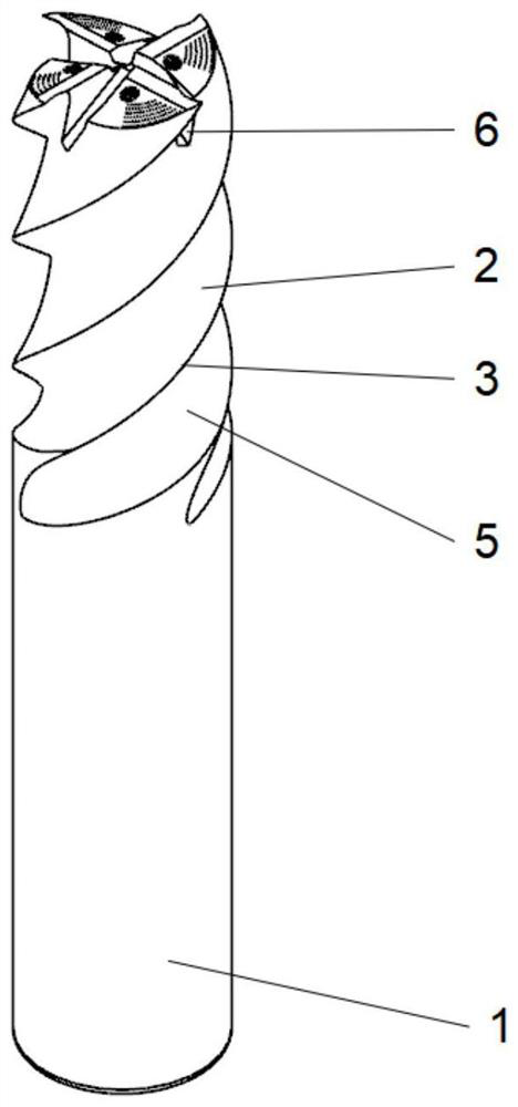 Variable-spiral unequal-pitch end mill with surface microtexture