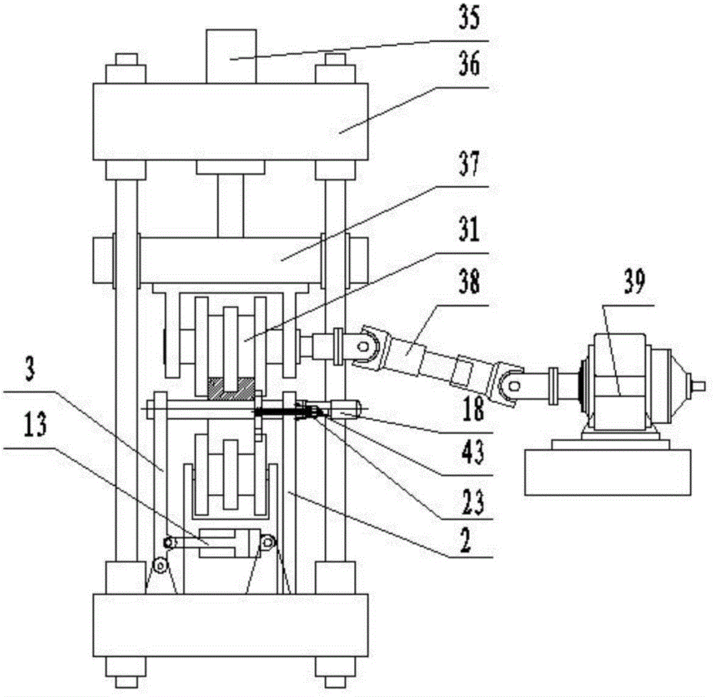 Large vertical type composite ring rolling mill and control method