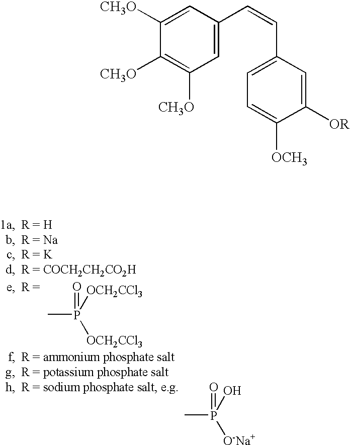 Synthesis of combretastatin A-4 prodrugs and trans-isomers thereof