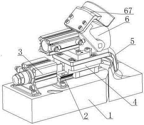 Automatic flanging mechanism