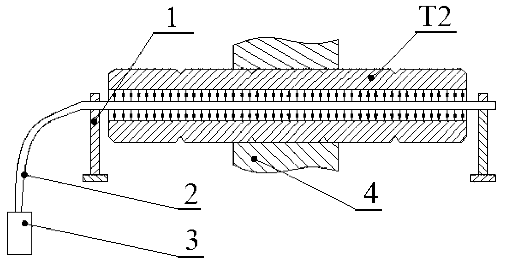 Efficient precise blanking method for pipe thermal stress prefabrication microcracks