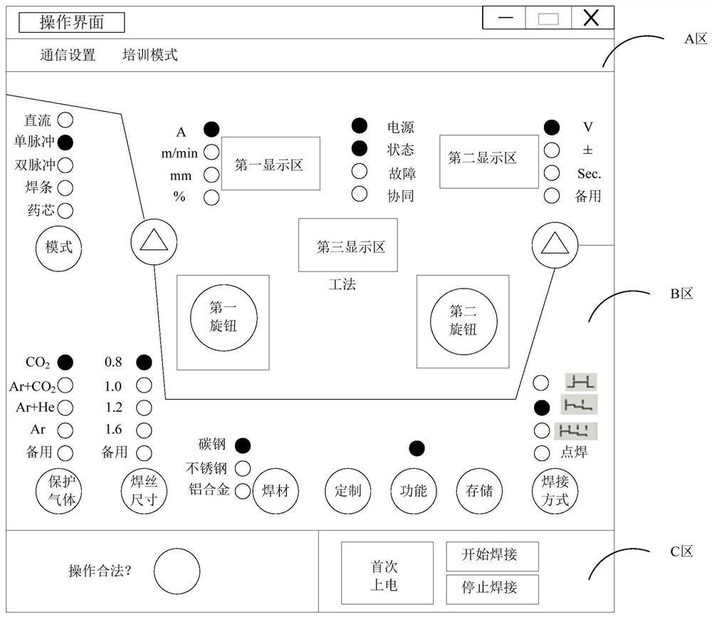 Arc welding machine training method, equipment and system