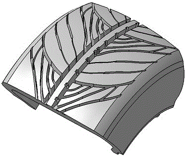 A patterned tire with fixed steering