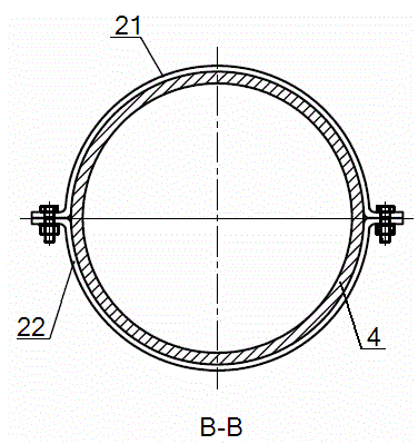 Semicircular thin-wall workpiece processing tool and use method thereof