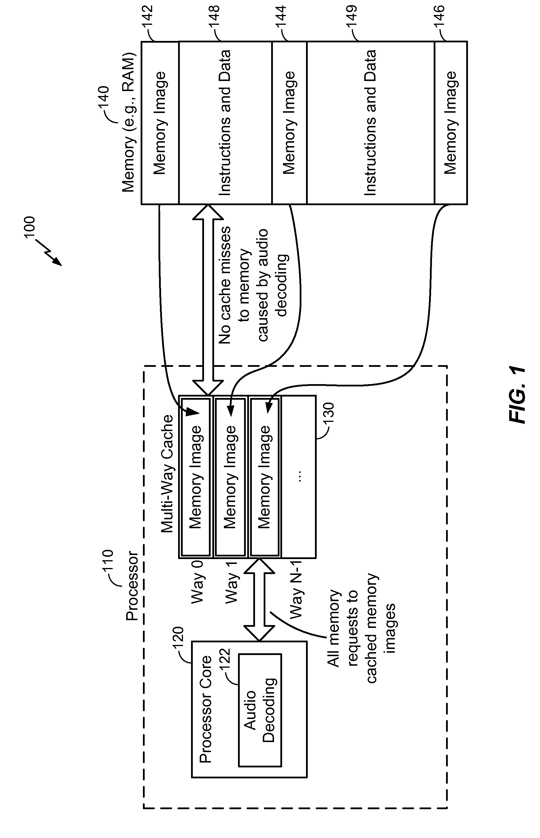 Low-power audio decoding and playback using cached images