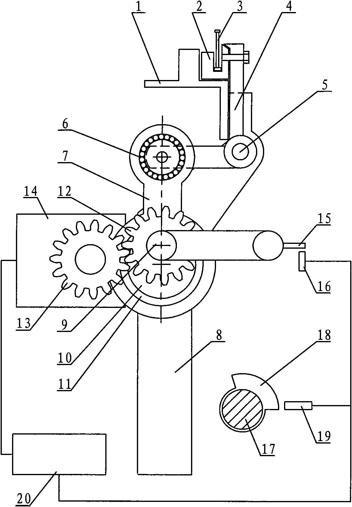 Numerical control fly reed mechanism of towel machine