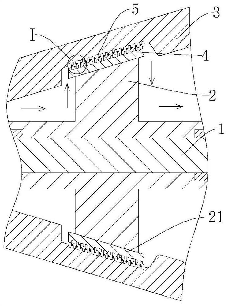 Sealing structure of turbine blade tip clearance