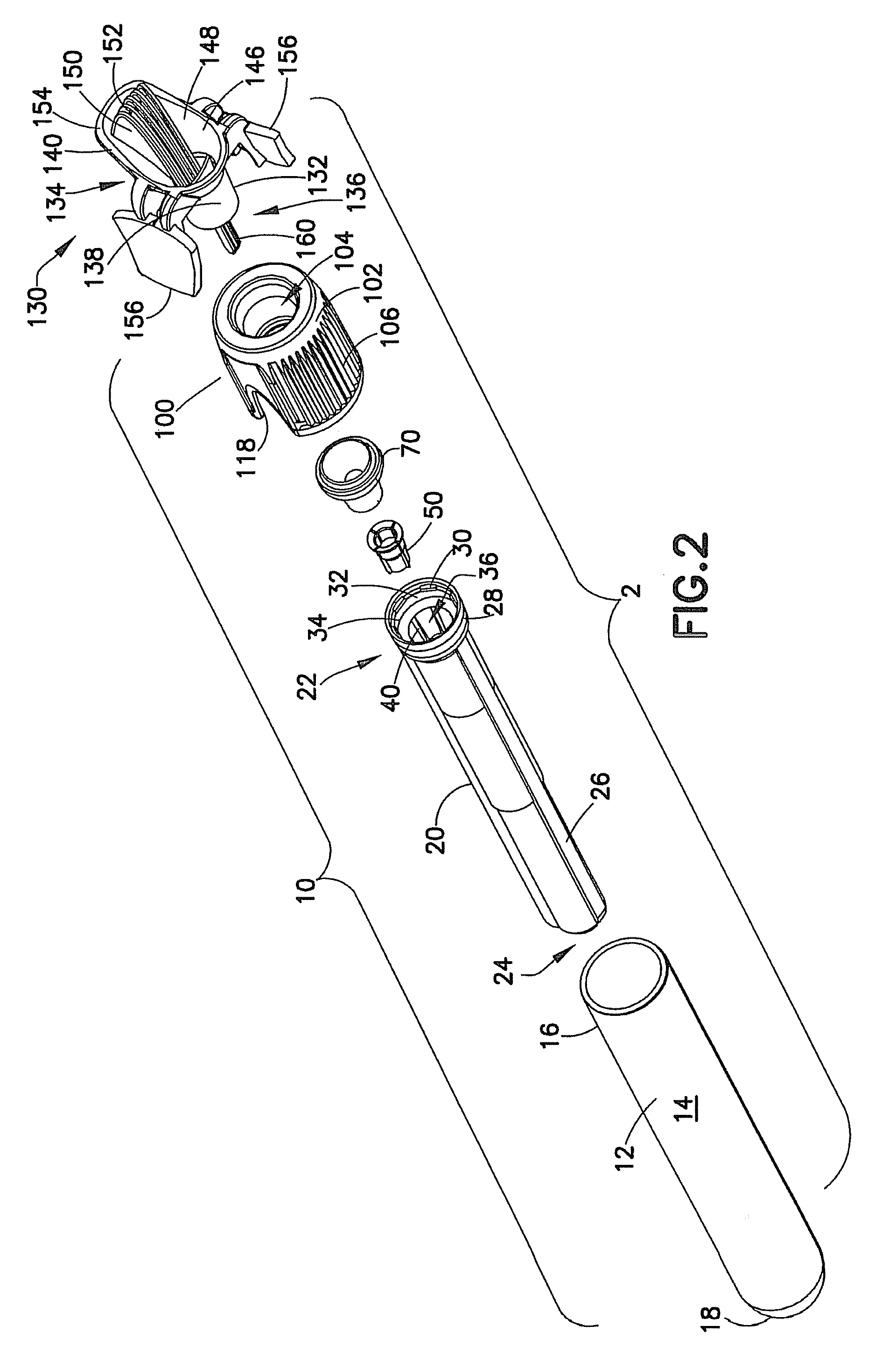 Capillary Action Collection Device and Container Assembly