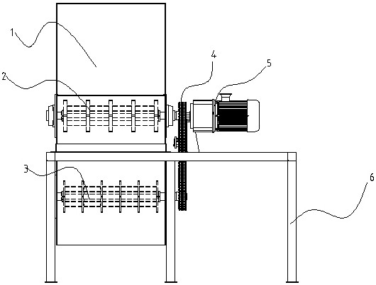 Waste paper bulk packaging system based on vertical bulk packaging machine