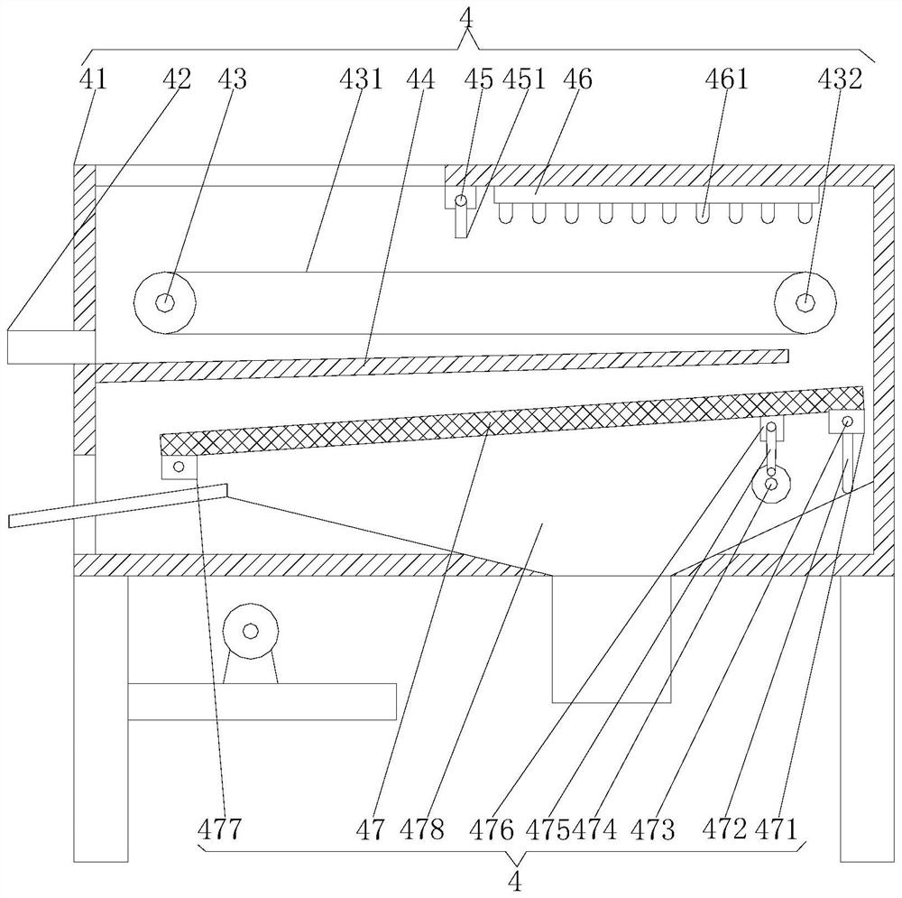 Waste collecting and processing device after printing material cutting