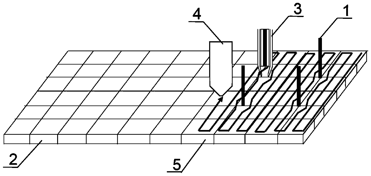 A kind of additive manufacturing method of pre-set fiber rod z-direction reinforced continuous fiber composite material