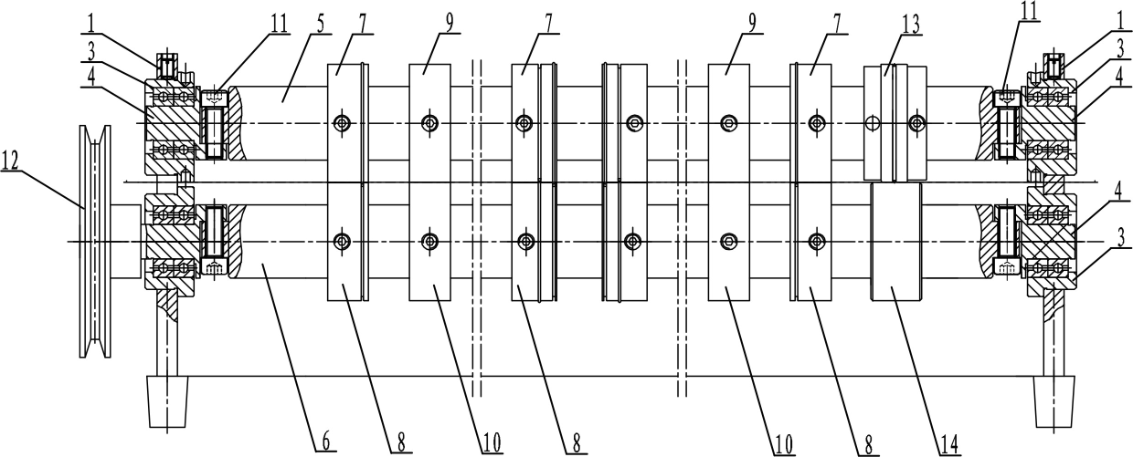 Indenting machine with components being rapidly changed