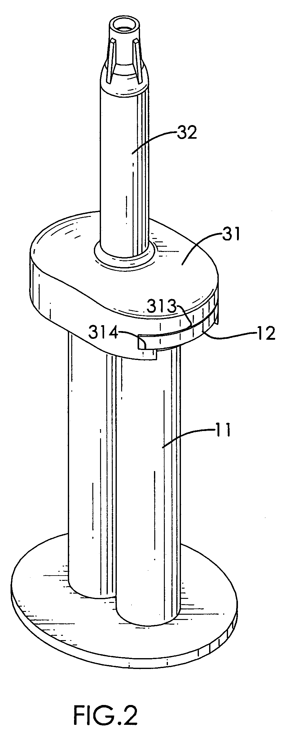 Slidable securing device for a mixer to allow communication between a mixer housing and a mixer inlet portion of the mixer