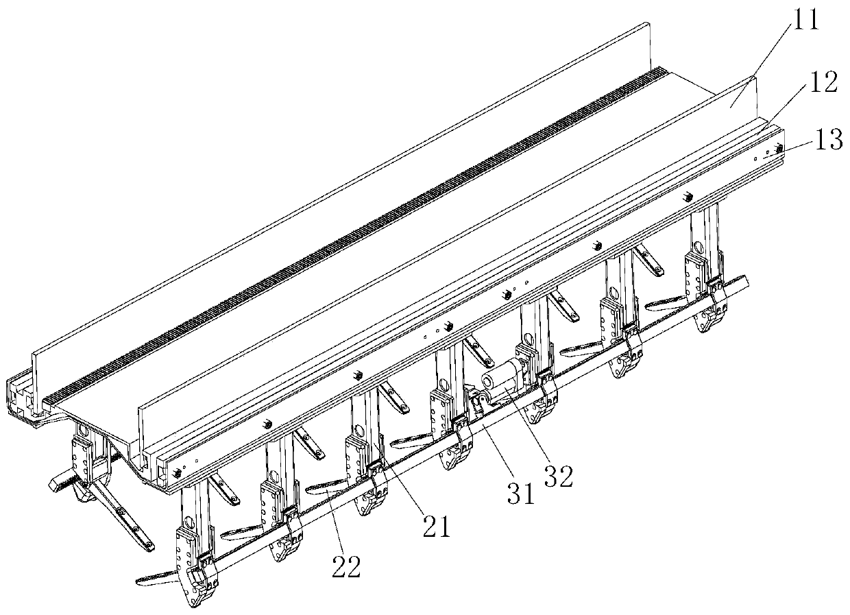 Roll material clip and stacker