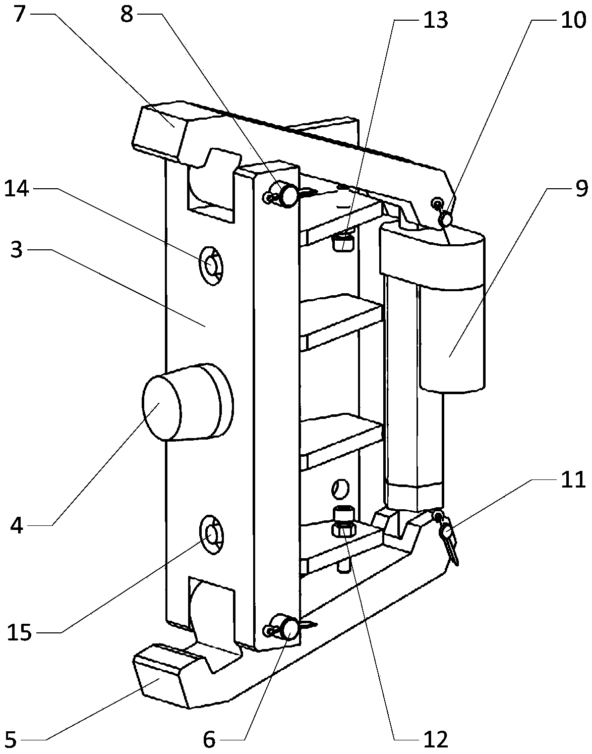 Positioning lock mechanism for connecting multiple automobiles