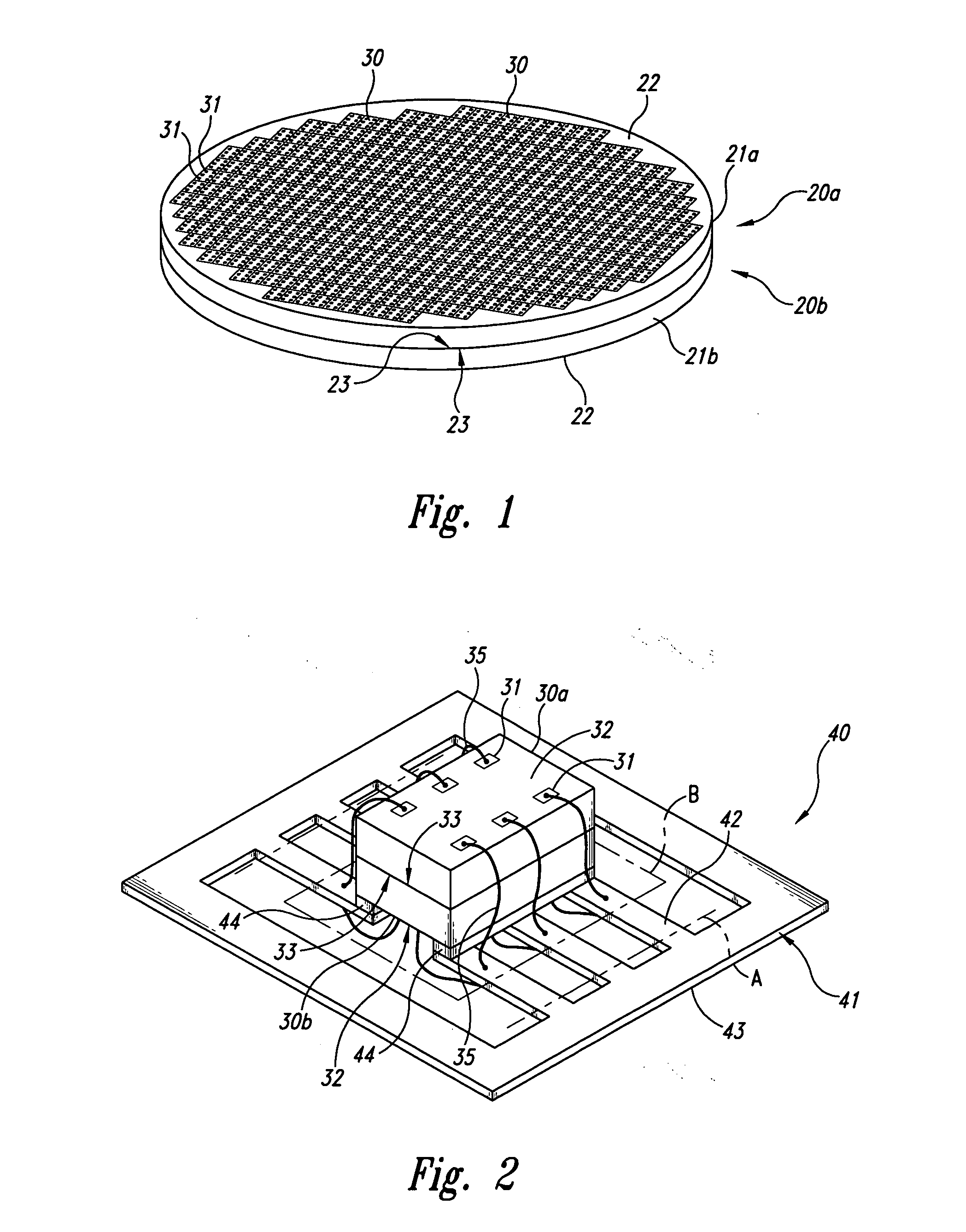 Multiple substrate microelectronic devices and methods of manufacture