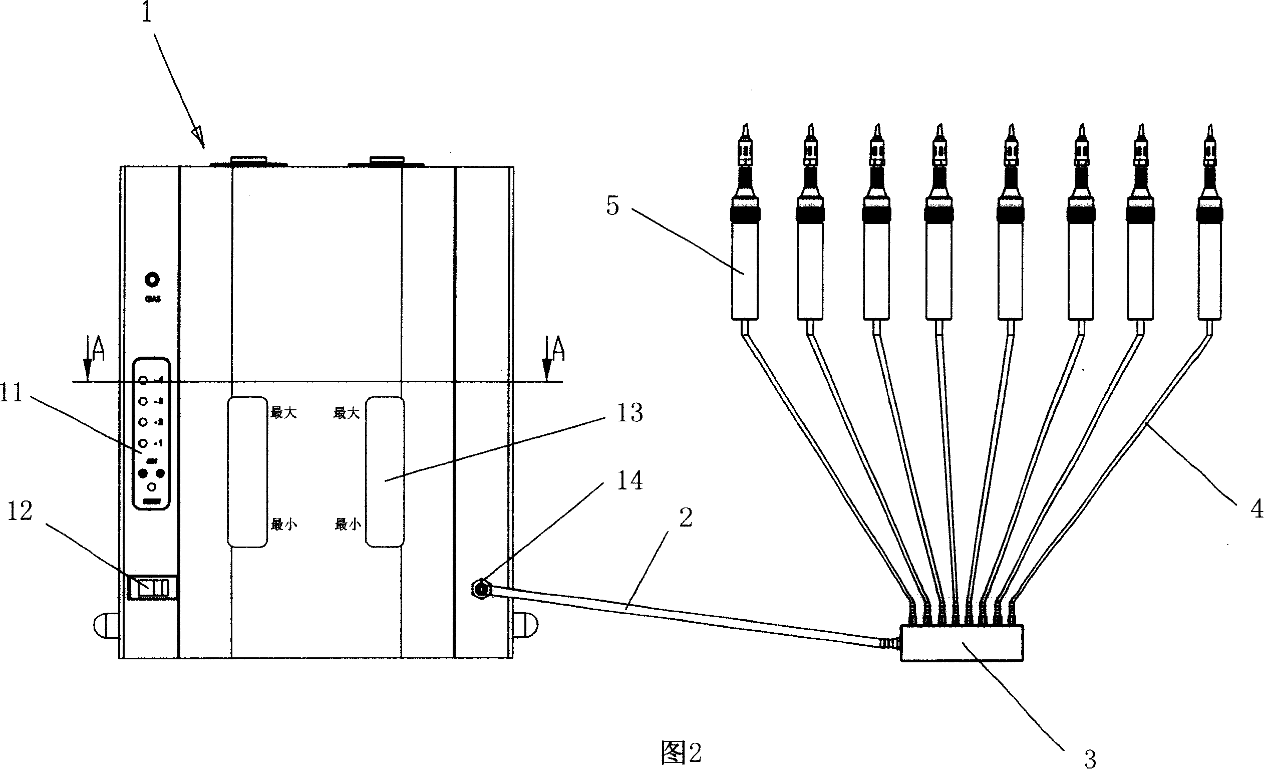 Oxygen-hydrogen heating method and system for soldering iron