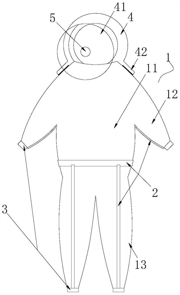 Multifunctional medical protective isolation garment