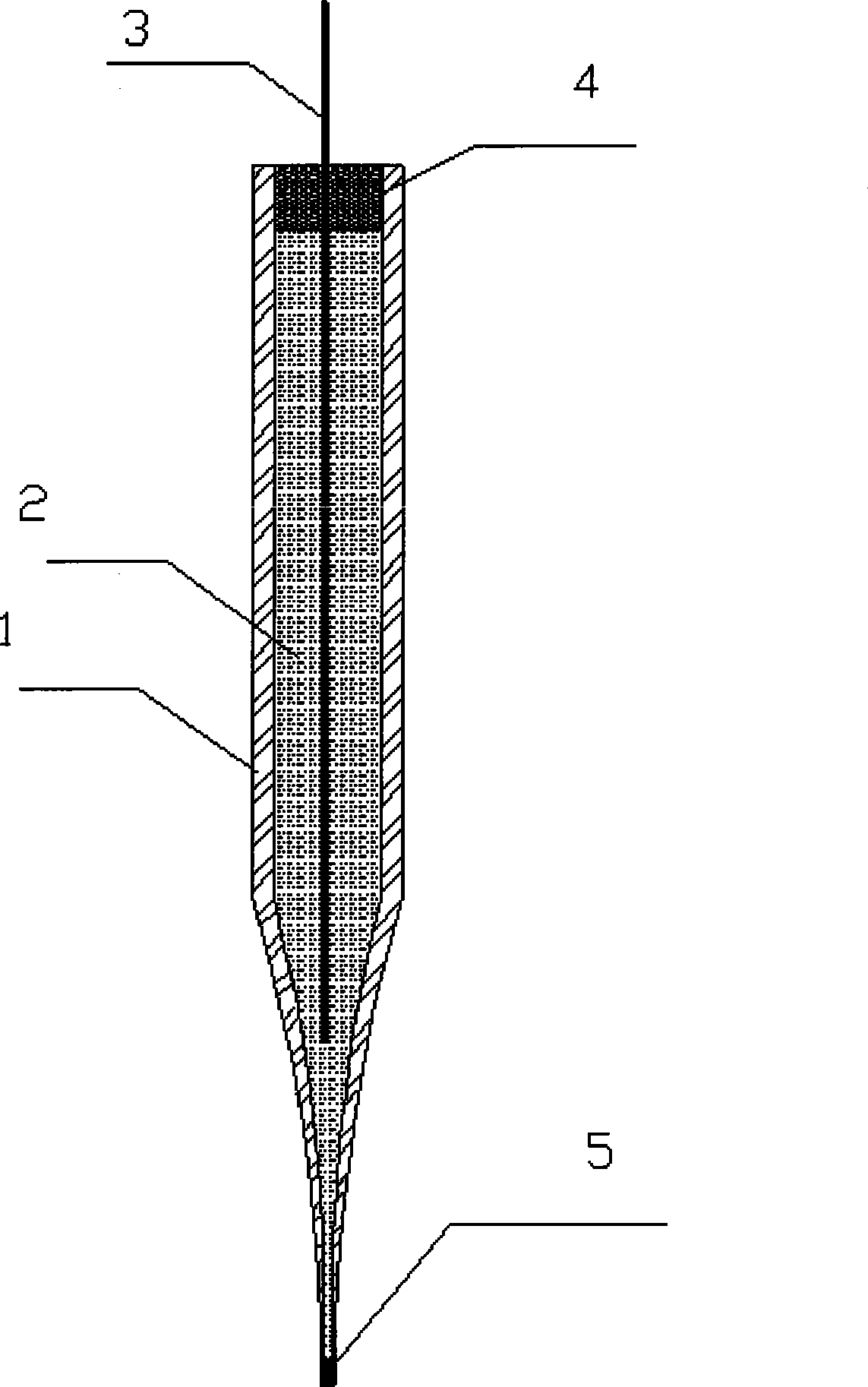 Nitrate radical ionic selectivity micro-electrode and preparing method thereof