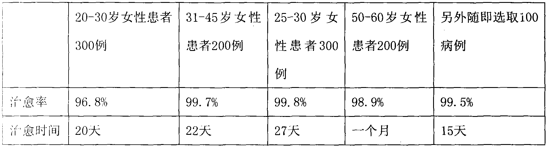 Medicament composition used for treating chronic pelvic inflammatory disease and preparation method thereof