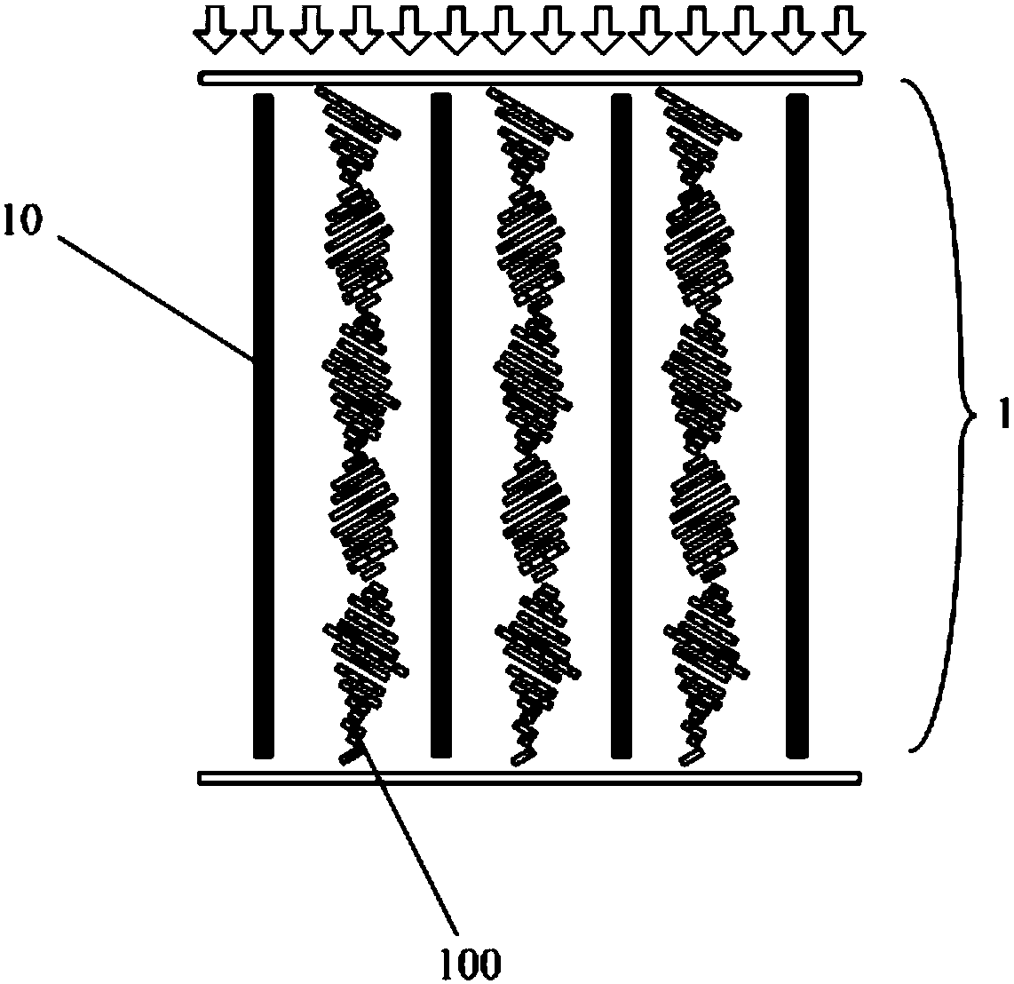 Composition, film, preparation method and detection method for ultraviolet light intensity detection