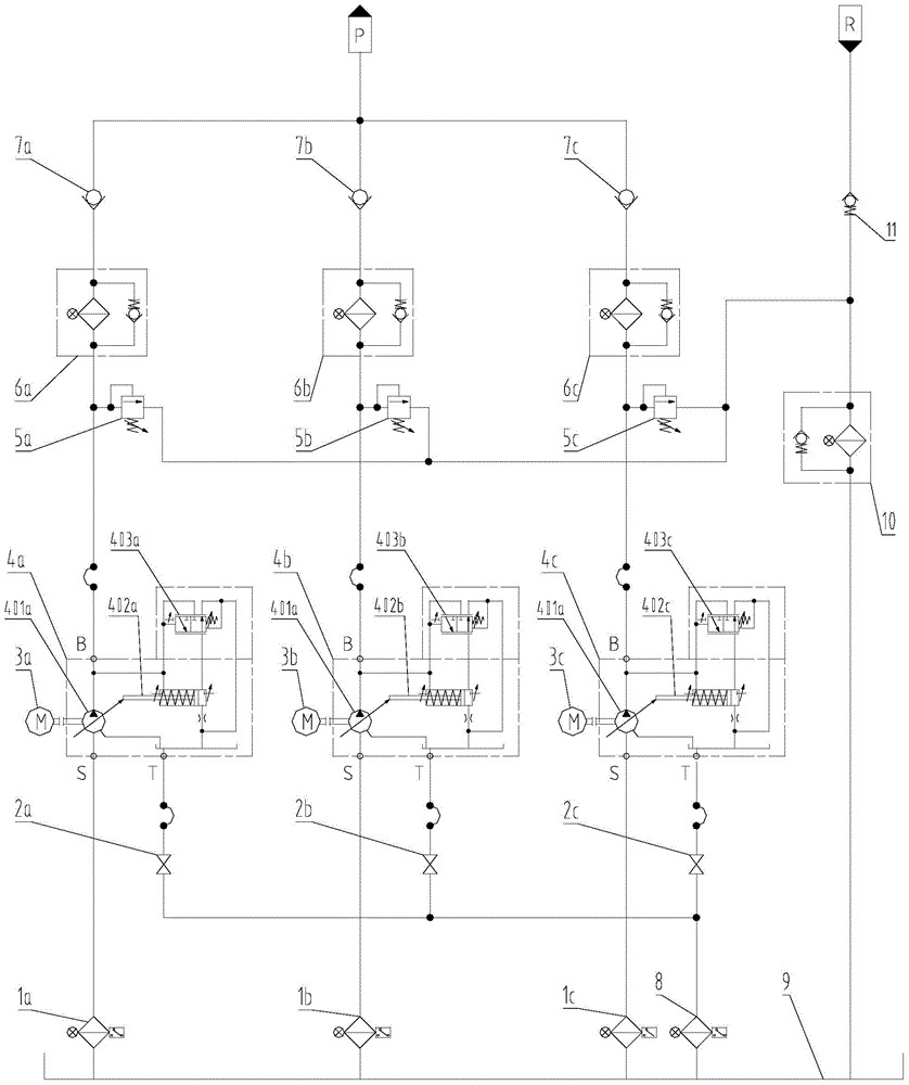 A constant pressure hydraulic station