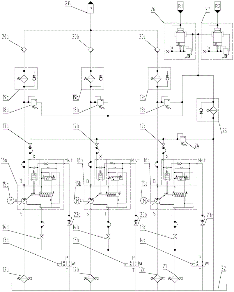 A constant pressure hydraulic station