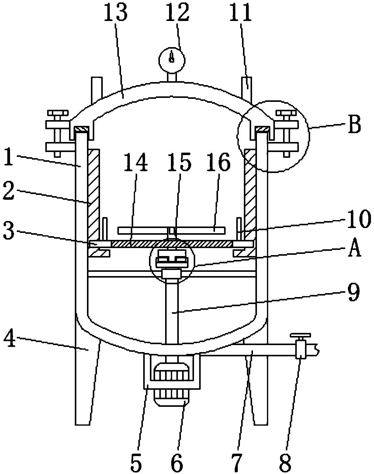 Device specially used for fermentation treatment of biological products