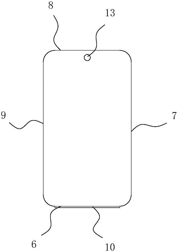 Front-facing camera mounting structure of mobile terminal, and mobile terminal