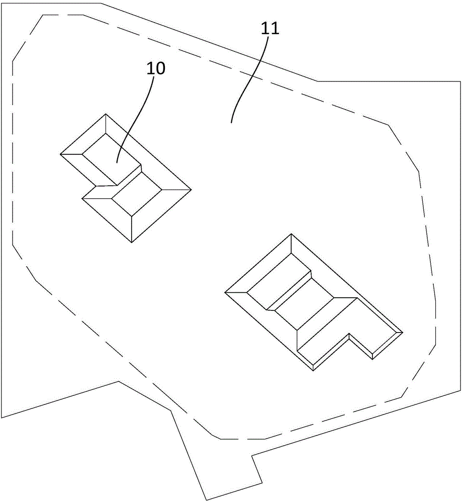 Base plate layered pouring method for reducing gushing risk confined water under high confined water head