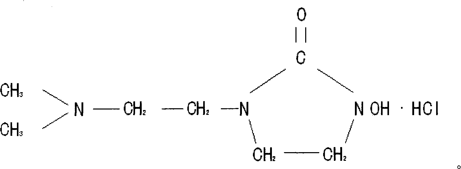 1 (dimethylamino) ethyl, 3-hydroxy-imidazoline hydrochloride and preparation method thereof