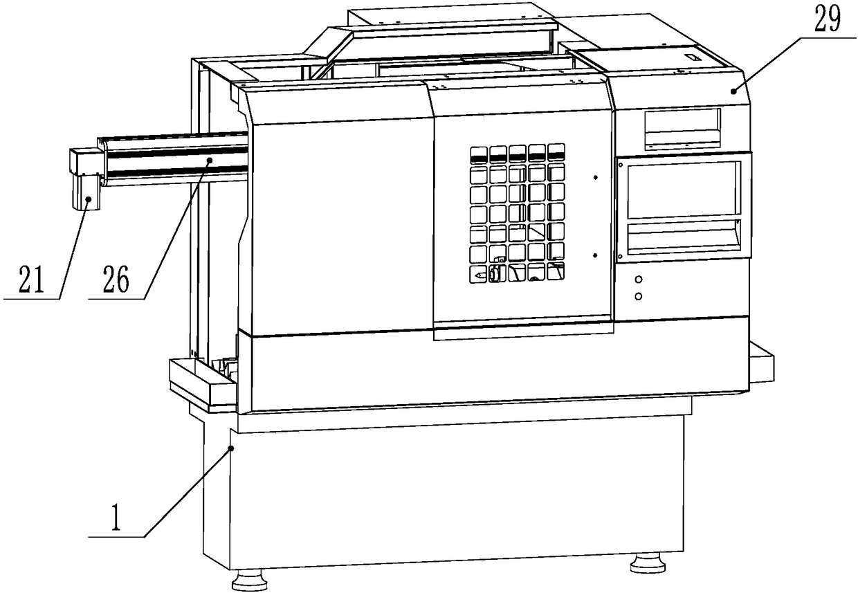 Machine tool for surface treatment of shaft-type workpieces