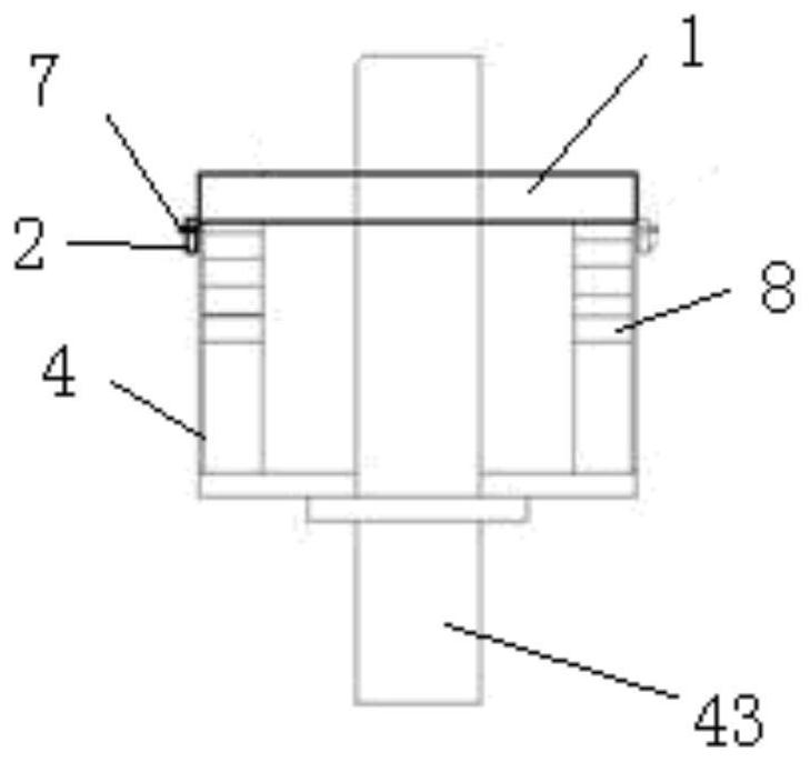 A vertical assembly device for the same groove of the rotor magnets of the permanent magnet motor of the rail transit